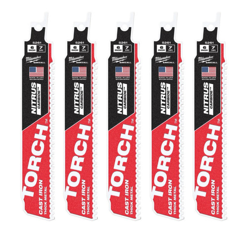 TORCHE 6" AVEC CARBURE DE NITRUS 5PK