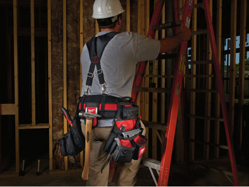 PG208 - CONTRACTOR'S BELT WITH SUSPENSION RIG, 24 POCKETS, FITS 30" TO 53" WAISTS