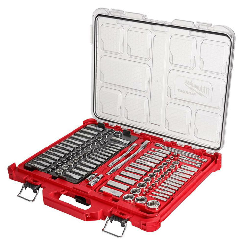 PG130 - 106-PC 1/4" & PRISE 3/8" MÉTRIQUE & SAE CLIQUET & JEU DE DOUILLES AVEC ORGANISATEUR DE PACKOUT™, 5MM-15MM, 5/32 »-9/16 »