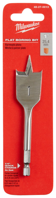 1" X 4.5" FLAT BORING BIT