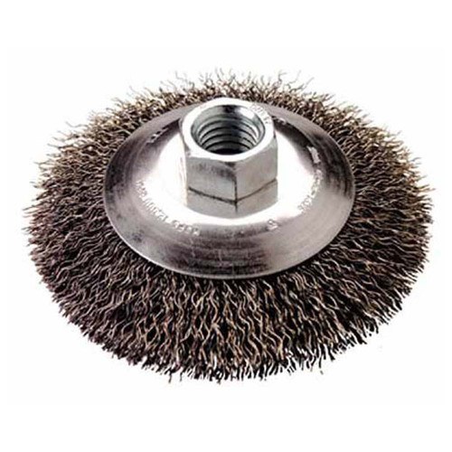 4"X 5/8"BEVEL CRIMPED BRUSH SS