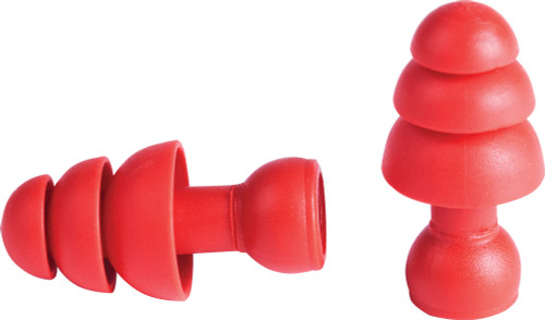 PG296 - REPLACEMENT FLANGED SOFT SILICONE EAR PLUGS, PACK OF 10