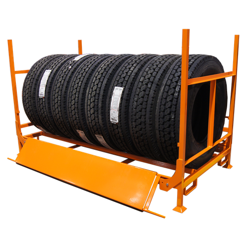 RAMPES DE CRÉMAILLÈRE DE PNEUS DE CAMION PLIABLES ET EMPILABLES