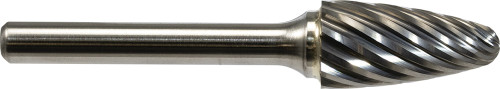 PG116 - NX SERIES SF - RADIUS TREE BUR FOR STAINLESS STEEL, 3/8" CUTTING DIAM., 2-1/2" OAL, 1/4" SHANK