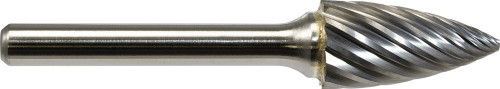 PG115 - NX SERIES SG - POINTED TREE BUR FOR STAINLESS STEEL, 1/2" CUTTING DIAM., 2-3/4" OAL, 1/4" SHANK PG115 - NX SERIES SG - POINTED TREE BUR FOR STAINLESS STEEL, 1/2" CUTTING DIAM., 2-3/4" OAL, 1/4" SHANK