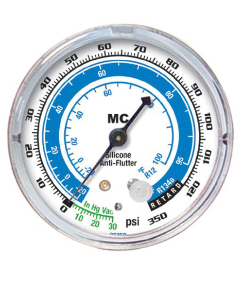 Anti-flutter R134a Compound 2 1/2” Low Side Gauge
