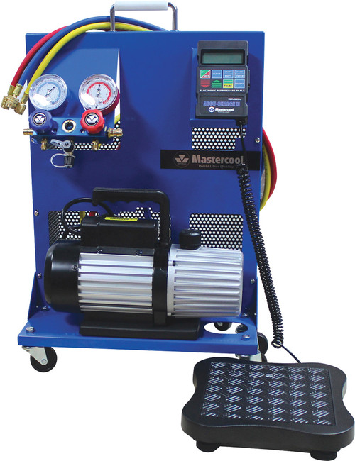 PG11 - STATION DE RECHARGE ÉLECTRONIQUE PORTABLE DOUBLE R134A/R1234YF À UN ÉTAGE