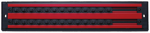 PG205 - DR. 1/4" PLATEAU À VERROUILLAGE À DOUILLE À 2 RANGÉES, ROUGE