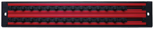 PG222 - 3/8" DR. 2-ROW LOCK-A-SOCKET TRAY, RED