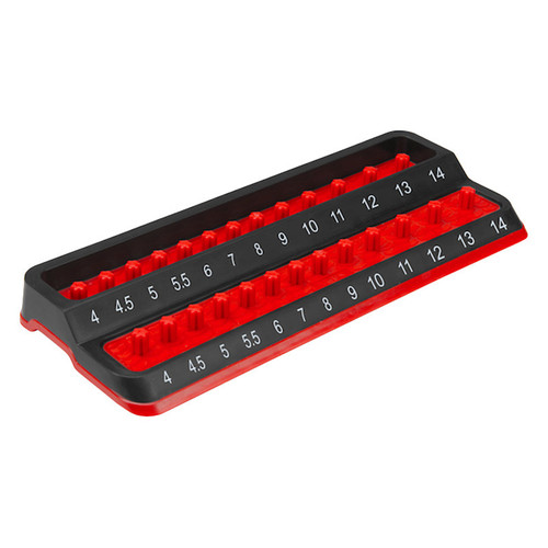 MTSPSH25M RED 1/4" PEG SOCKET HOLDER METRIC RED