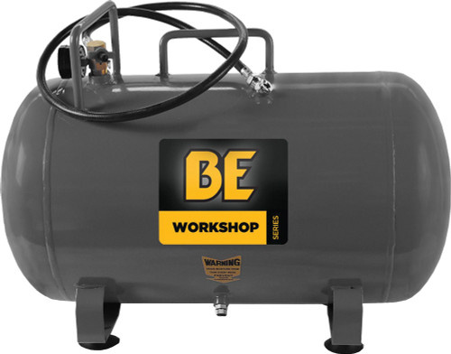PG95 - RÉSERVOIR D’AIR PORTABLE DE LA SÉRIE ATELIER DE 7 GALLONS AVEC MANOMÈTRE DE PRESSION, DÉTENDEUR, MANDRIN D’AIR ET BOYAU