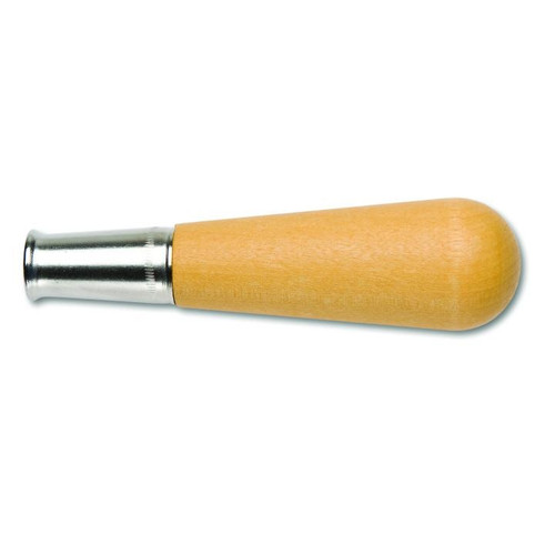 HANDLE,WOOD,W/METAL FERRULE,#1