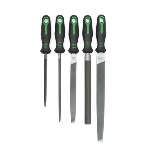 FILE SET,5PC,NICH W/HANDLE