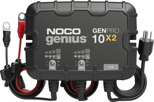 PG379 - CHARGEUR DE BATTERIE EMBARQUÉ ÉTANCHE 12V 2 BANQUES, 10A, 300W