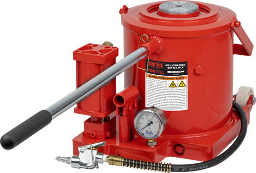 PG220 - CRIC À BOUTEILLE PNEUMATIQUE/HYDRAULIQUE DE 100 TONNES, HAUTEUR BASSE/HAUTE : 11,8 PO/17,7 PO, 5,9 PO COURSE