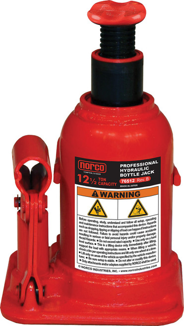PG217 - CRIC À BOUTEILLE À FAIBLE HAUTEUR DE 12 1/2 TONNES