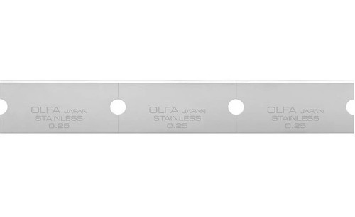 OLFA 120mm GSB-1S Lames de racleur en verre en acier inoxydable, 30pk