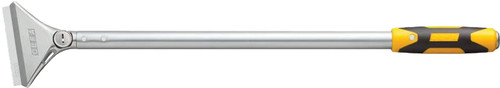 PG132 - 24" LONG EXTRA HEAVY DUTY SCRAPER, 4" WIDE DUAL-EDGE BLADE, STEEL STRIKING END, RUBBER GRIP