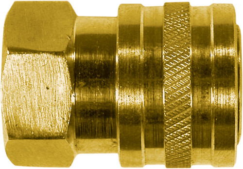 COUPLER  3/8" Q/C FNPT BRASS