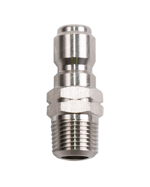 PLUG, 3/8"QD MNPT SS