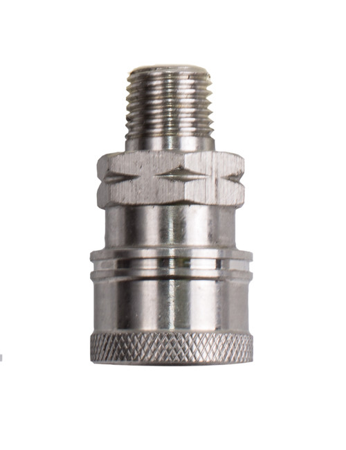 COUPLEUR, 1/4"QC MNPT SS