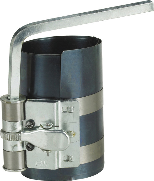 PG386 - COMPRESSEUR DE SEGMENTS DE PISTON POUR SEGMENTS DE 2,125" À 5,0" DE DIAMÈTRE. POUR UNE UTILISATION SUR LA PLUPART DES MOTEURS.
