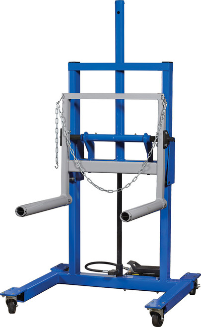 PG244 - 1,100 LB CAPACITY HIGH-LIFT DUAL WHEEL DOLLY WITH TILT ADJUSTMENT, 0-42" LIFT RANGE