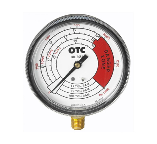 PRESSURE GAUGE,4-SCALES,0-100 TON
