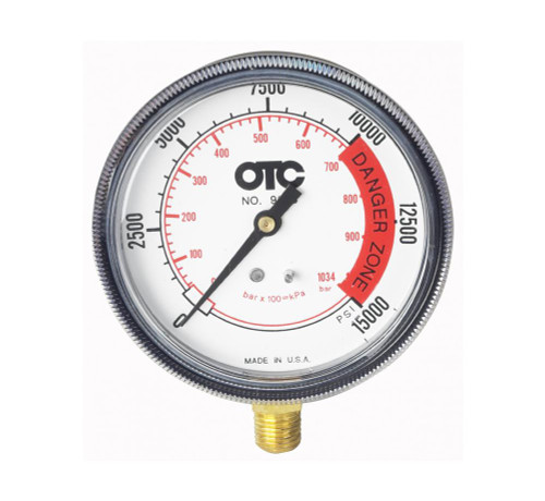 PRESSURE GAUGE,10,000 PSI,3-1/2"