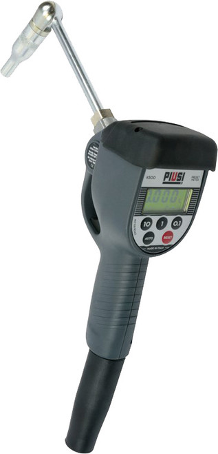 PG269 - K500 PRESET METERED OIL NOZZLE WITH ARTICULABLE SPOUT, 1-30 L/MIN, 0.26-7.9 GPM, 1/2" NPT PG269 - K500 PRESET METERED OIL NOZZLE WITH ARTICULABLE SPOUT, 1-30 L/MIN, 0.26-7.9 GPM, 1/2" NPT