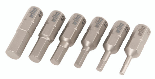 Ensemble de bits d’insertion hexadécoxile à 6 pièces - Métrique