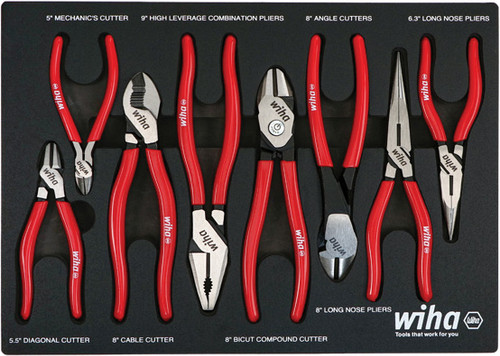 8 pièces pinces à poignée classique et ensemble de plateaux cutters