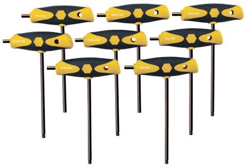 8 pièces Soft Grip Hex T-Handle Set - Pouce - 33498