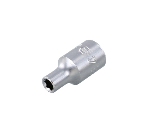 6 Point - 1/4 Inch Drive Socket - 4.0mm x 25mm