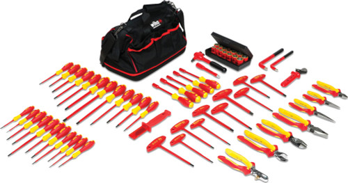 PG121 - ENSEMBLE D’OUTILS ISOLÉS DE 66 PIÈCES AVEC SAC À OUTILS