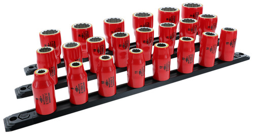 22 PC INSUL SOCKETS 1/2 DRIVE