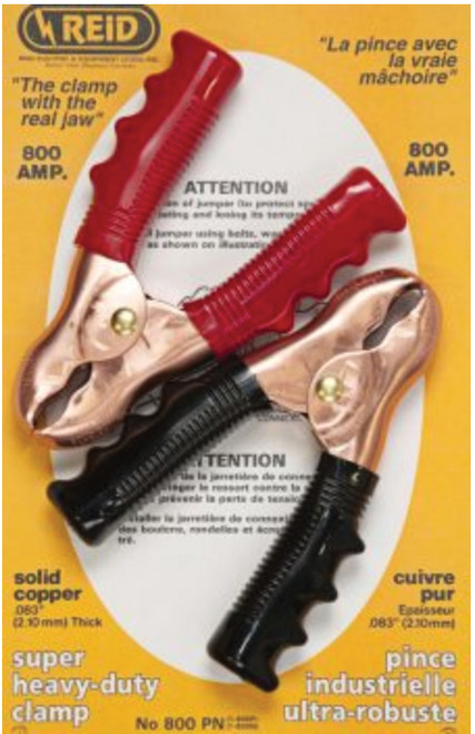 PG16 - 800 AMP SUPER HEAVY DUTY BOOSTER CABLE CLAMPS