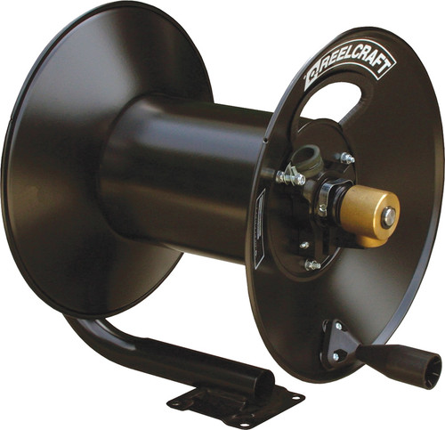 PG108 - 3/8" X 100 FT. LIGHT DUTY HAND CRANK HOSE REEL (HOSE NOT INCLUDED), 1/2" NPTF INLET, 3/8" OUTLET, 5000 PSI