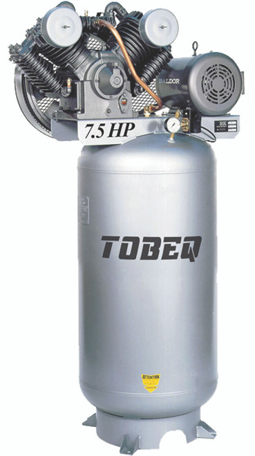 7.5 hp, 80 gal, vertical, 230V 1PH