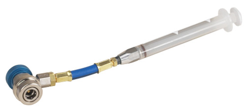 PG409 - R-134A SYRINGE TYPE OIL INJECTOR, ACME QUICK COUPLER