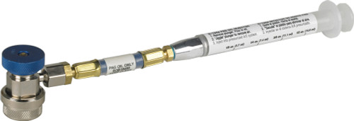 PG22 - SYRINGE-TYPE R134A OIL INJECTOR, PAG-LABELED FOR GAS & DIESEL VEHICLES