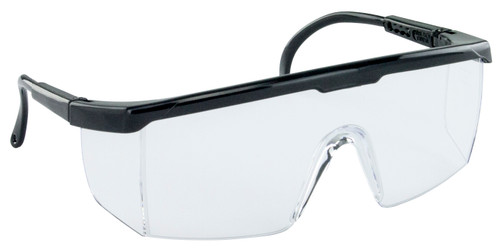 Hornets Safety Glasses - Blue Frame - Clear Lens - Polybag