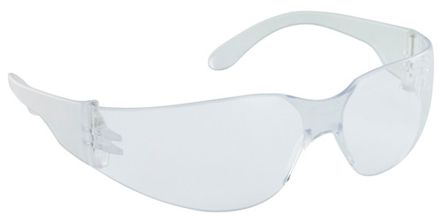 NSX Safety Glasses - Clear Temple - Clear Uncoated Lens - BULK (100 Eyewear Per Box / Priced Per Box)