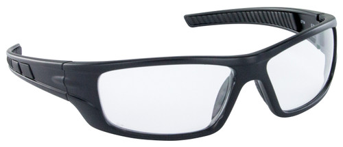 VX9 Safety Glasses - Black Frame - Clear Lens - Polybag