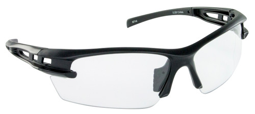 Spectro Safety Glasses - Black Frame - Yellow Lens - Polybag
