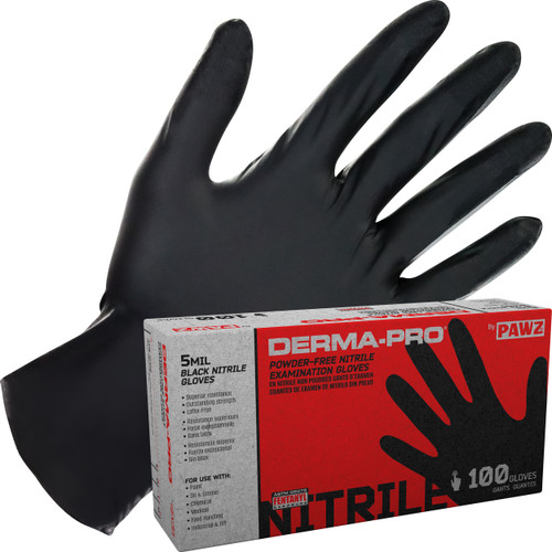 Derma Pro Powder-Free Exam Grade Nitrile Gloves - 2XLrg