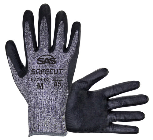 Gant en fil d’aramide SafeCut™ résistant à la coupe, revêtement en nitrile micro-mousse, niveau de coupe A5 ASTM F2992-15 - Med - VRAC (prix par paire)
