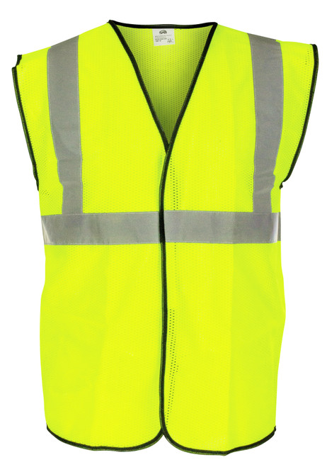Gilet jaune de classe 2 avec ruban réfléchissant de 2" - XLrg