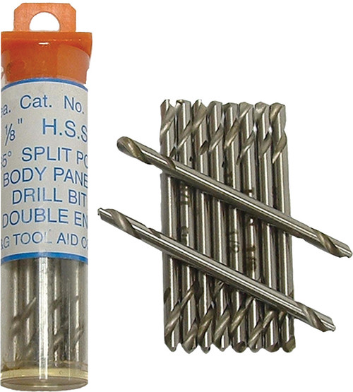 PG125 - FORET À PANNEAU STUBY DE 1/8" AVEC DOUBLE EXTRÉMITÉ (PAR TUBE DE 10)