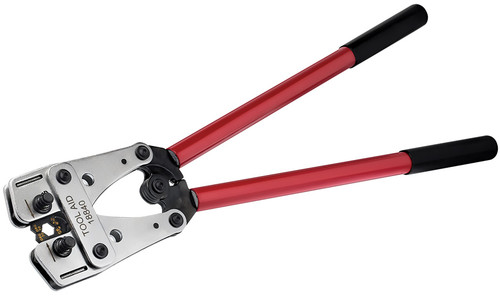 PG181 - TERMINAL CRIMPER WITH ROTATING DIE SET FOR 8-4/0 AWG UNINSULATED TERMINALS